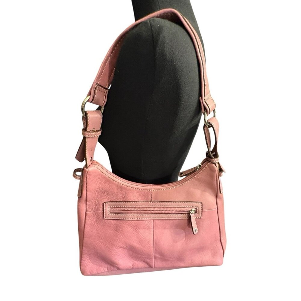 Pink St John’s Bay Genuine Leather Purse Women’s‎ Handbag Shoulder Zip NWOT READ